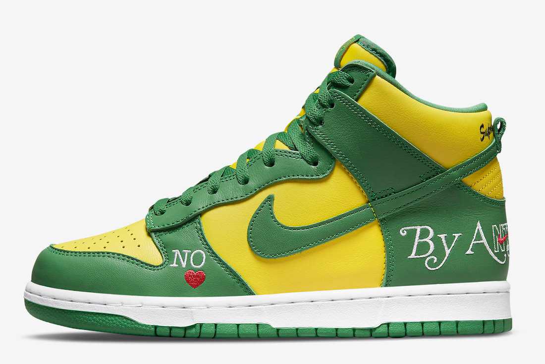 Supreme × Nike SB Dunk High By Any Means Brazil シュプリーム × ナイキ SB ダンク ハイ バイ エニー ミーンズ ブラジル【中古】新古品