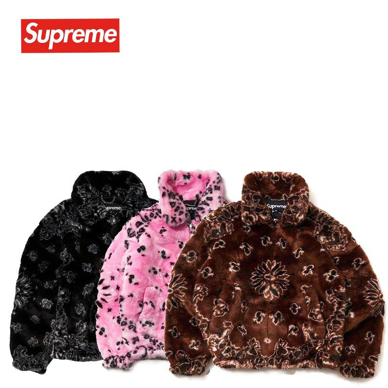 Supreme Bandana Faux Fur Bomber Jacket 21SS WEEK1 シュプリーム バンダナフェイクファーボンバージャケット【中古】新古品