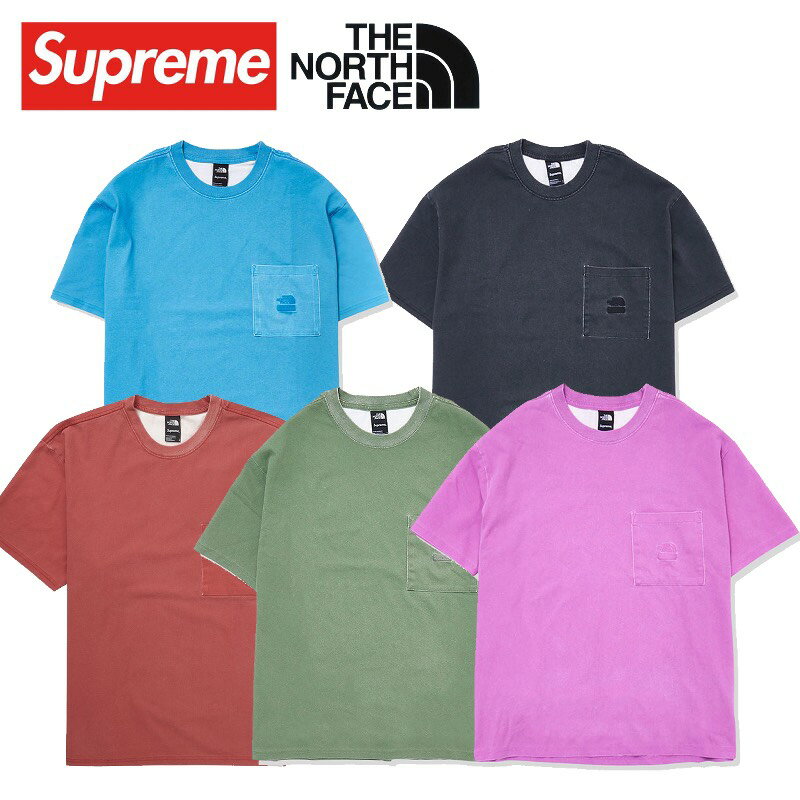 21SS Supreme × The North Face　 Pigment Printed Pocket Tee シュプリーム ザノース フェイス ピグメント プリント ポケット Tシャツ新古品