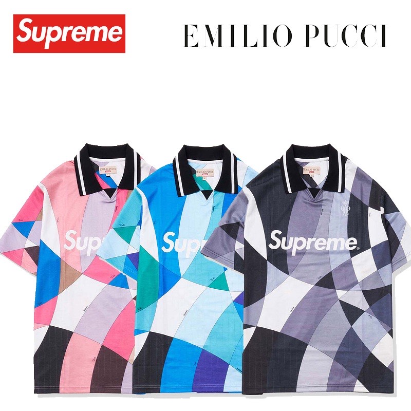 21SS Supreme x Emilio Pucci Soccer Jersey シュプリーム　× エミリオプッチ　サッカー　ジャージー　選べるカラー　サイズ【中古】新古品