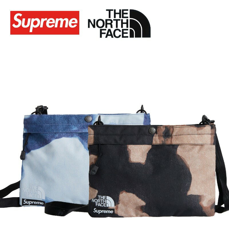 FW21 Supreme The North Face Bleached denim Print Shoulder Bag Indigo シュプリーム ザ ノース フェイス ブリーチド デニム プリント ショルダー バッグ【中古】新古品