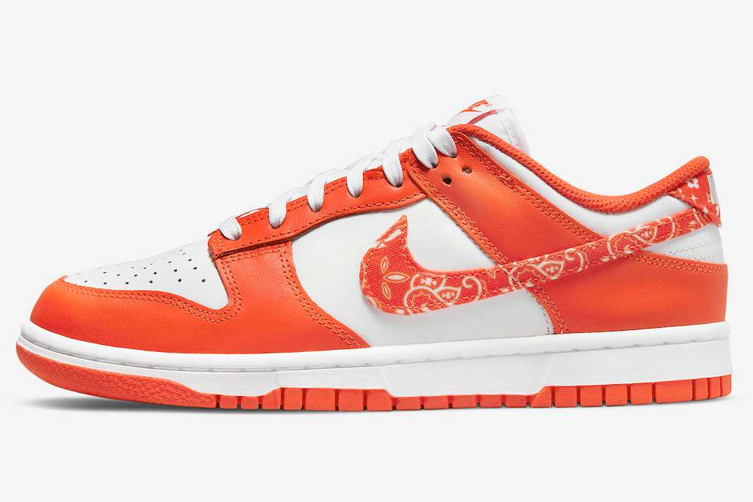 サイズ選択可【国内配送】Nike WMNS Dunk Low ESS Orange Paisley ナイキ ウィメンズ ダンク ロー ESS オレンジ ペリズリー WMNS 23 23.5 24 24.5 25 25.5 26 26.5 27 27.5 28 28.5 29