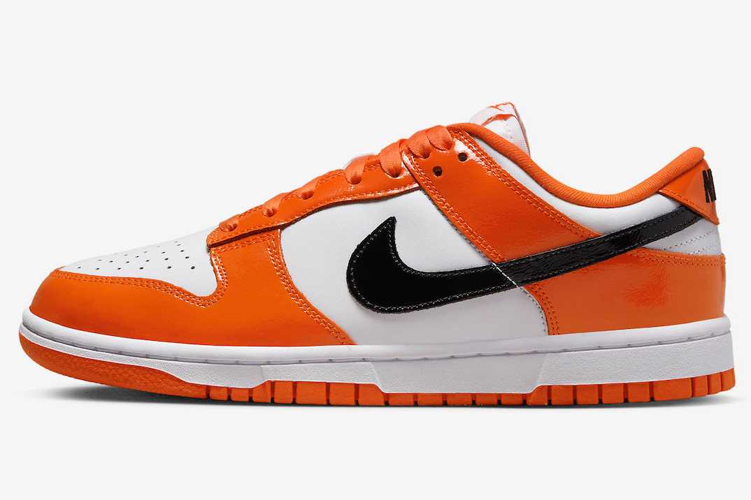 Nike WMNS Dunk Low Patent Orange ナイキ ウィメンズ ダンク ロー パテントオレンジ【中古】新古品