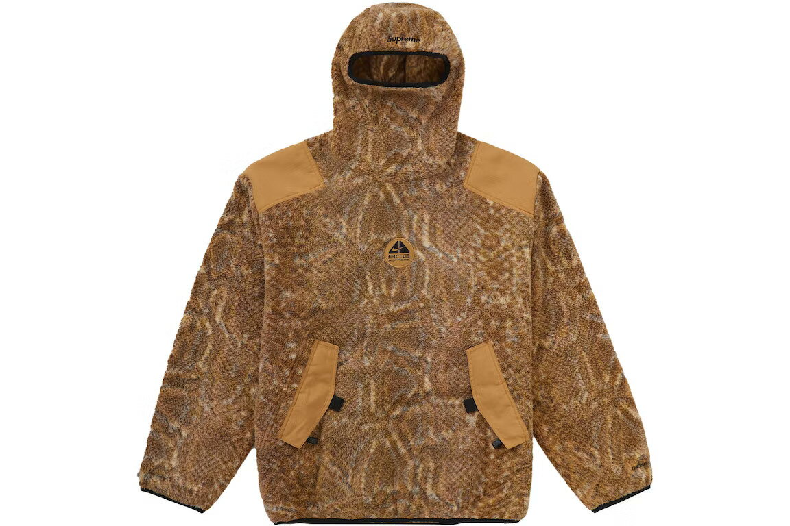 22FW Supreme Nike ACG Fleece Pullover Gold Snakeskin Vv[ iCL ACG t[X vI[o[ S[hXl[NXL S M L XLyÁzVÕi