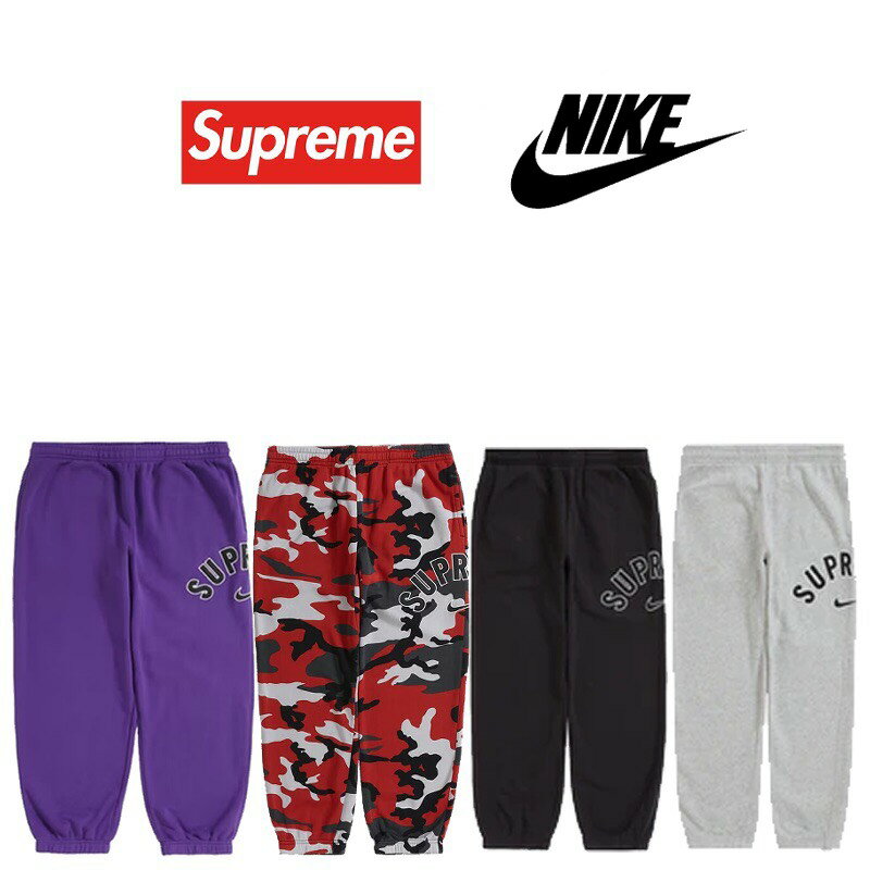 Supreme / Nike Arc Sweatpant シュプリーム ナイキ アーク スウェットパンツ Black Heather Grey Purule Red Camo S M L XL【中古】新古品