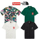 22SS Supreme / The North Face Trekking S/S Shirt シュプリーム ザ ノース フェイス トレッキング エスエス シャツ ショートスリーブ 半袖 S M L XL Black Stone Dark Green Flowers新古品