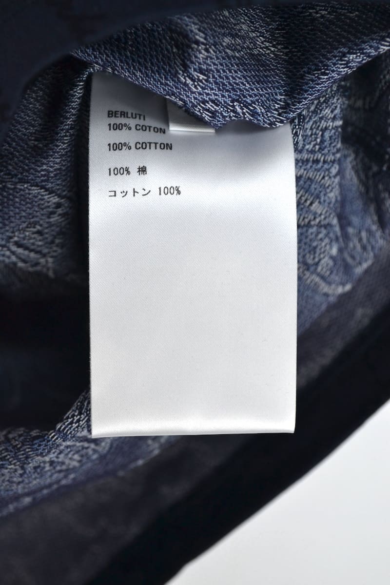 BERLUTI デニム ブルーデニムシャツ berluti (Lサイズ) (インディゴブルー) ベルルッティ