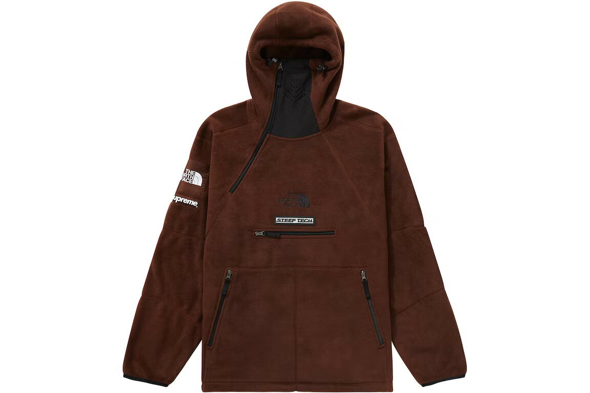 Supreme / The North Face Steep Tech Fleece Pullover Brown Vv[ U m[X tFCX XeB[v ebN t[X vI[o[ uE S M L XLyÁzVÕi