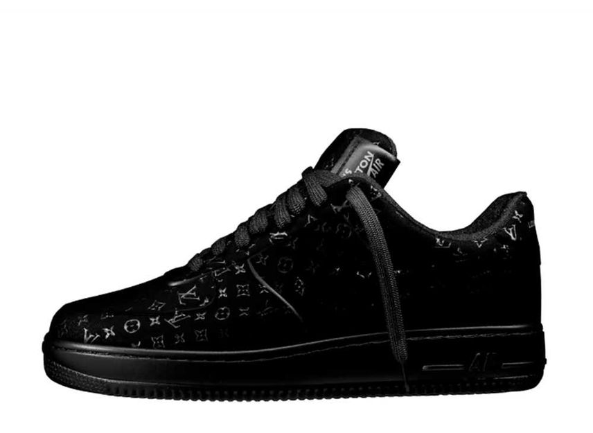 サイズ 選択可能【国内配送】Louis Vuitton × Nike Air Force 1 Low by Virgil Abloh Black ルイ・ヴィトン × ナイキ エアフォース1 ロー バイ ヴァージル・アブロー ブラック 24.5 25 25.5 26 26.5 27 27.5 28 28.5 29