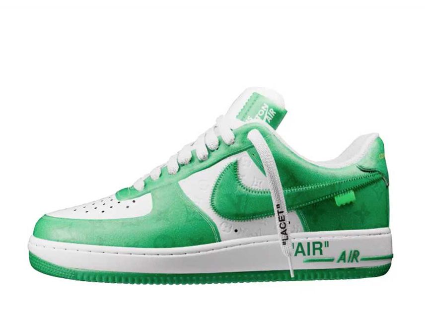 Louis Vuitton × Nike Air Force 1 Low by Virgil Abloh White & Gym Green ルイ・ヴィトン ×...
