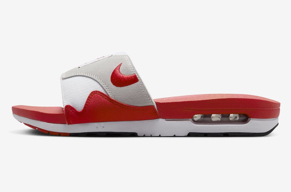 Nike Air Max 1 Slide Light Neutral Grey and University Red ナイキ エアマックス1 スライド ライトニュートラルグレー アンド ユニバーシティレッド DH0295-103新古品