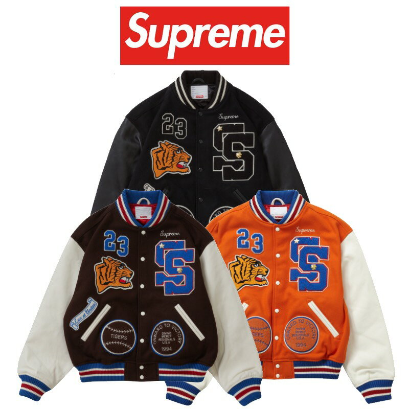 23FW Supreme Tiger Varsity Jacket Vv[ ^CK[ o[VeB WPbgyÁzVÕi