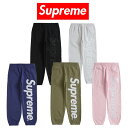 23FWSupreme Satin Applique Sweatpant シュプリーム サテン アップリケ スウェットパンツ【中古】新古品