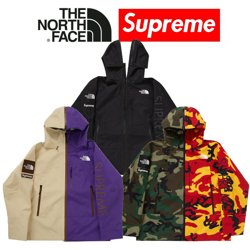 24SS Supreme x The North Face Split Taped Seam Shell Jacket Vv[ x U m[X tFCX Xvbg eCvg V[ VF WPbg Black Tan CamoyÁzVÕi