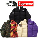 24SS Supreme The North Face Split Nuptse Jacket Vv[ x U m[X tFCX Xvbg kvV WPbg Black Tan CamoyÁzVÕi