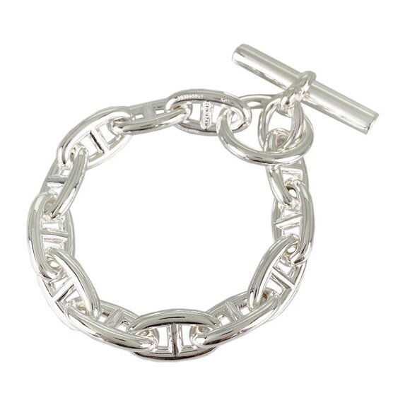 Hermes Chaine D'ancre Bracelet Silver エルメス シェーヌダンクル ブレスレット シルバー【中古】新古品