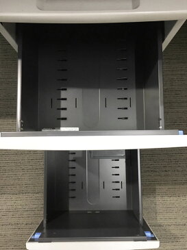 デスクワゴン 事務ワゴン サイドワゴン 袖机 脇机 2段【中古オフィス家具】【中古】