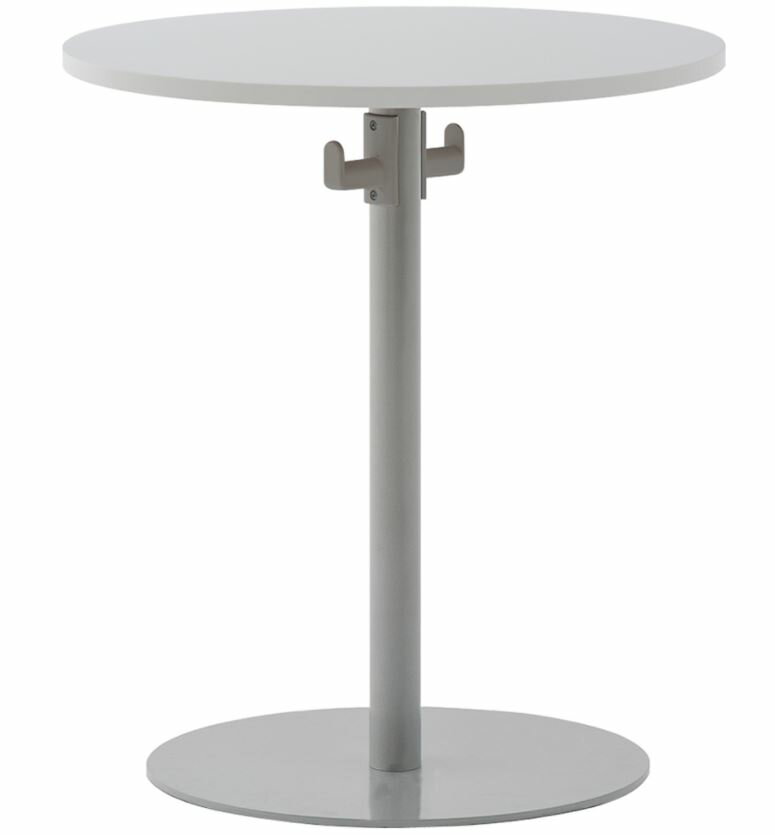  会議テーブル ミーティングテーブル サイドテーブル 丸テーブル 円テーブル 円形テーブル 円型テーブル ワークテーブル 作業テーブル バックハンガー付き 2色あり  