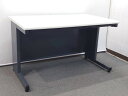 平机 スチールデスク W1200 ホワイト PLUS RY-T127 オフィスデスク 事務机 ワークデスク 国産 【中古オフィス家具】【中古】