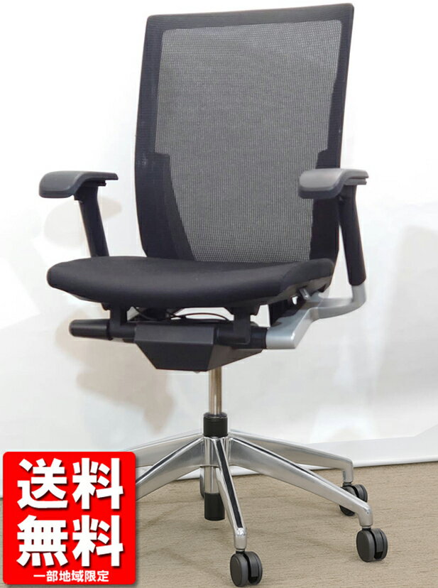 送料無料 イトーキ ヴェント オフィスチェア 可動肘付 中古