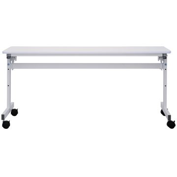 【法人様限定】 送料無料 シンプルフォールディングテーブル3 W1500xD400 ホワイト RFFT3-1540WH [2]