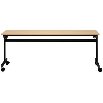 【法人様限定】 送料無料 シンプルフォールディングテーブル3 W1800xD400 ナチュラル RFFT3-1840NA [2]