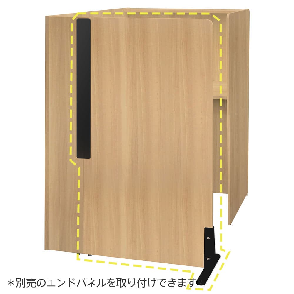 【法人様限定】 送料無料 パーソナルブース オプションエンドパネル ホワイト RFPSB-OPEPWH [2]