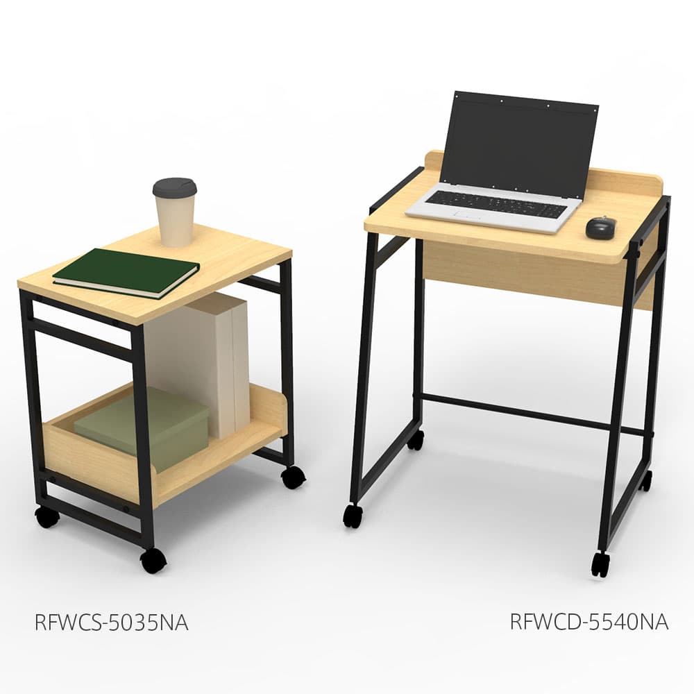 【法人様限定】送料無料 リル キャスターシェルフ ナチュラル RFWCS-5035NA [2]