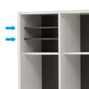 【法人様限定商品】送料無料 プリーマ2 (E)木製格子型シェルフ用棚板 グレー2 2枚入 SHWKAB2-GY2