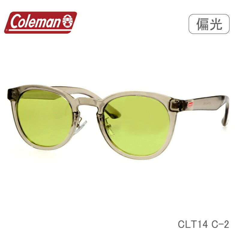 Coleman (コールマン) 偏光ライムグリーン CLT14-2 クリアグレー サングラス