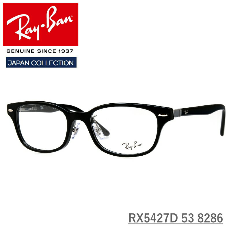 Ray-Ban (レイバン) RX5427D 8286 ブラック 53サイズ 伊達メガネ 度付きメガネ PCメガネ