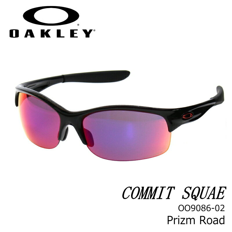 OAKLEY オークリー サングラス コミット スクエアー COMMIT SQUARED OO9086-02 POLISHED BLACK/prizm road スポーツ