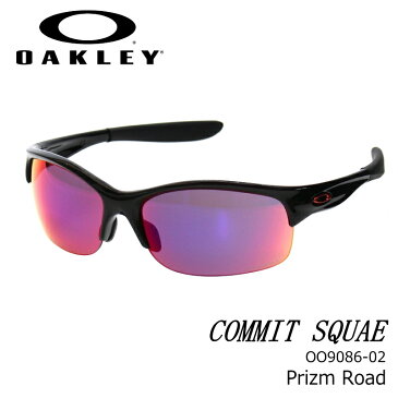 OAKLEY オークリー サングラス コミット スクエアー COMMIT SQUARED OO9086-02 POLISHED BLACK/prizm road スポーツ