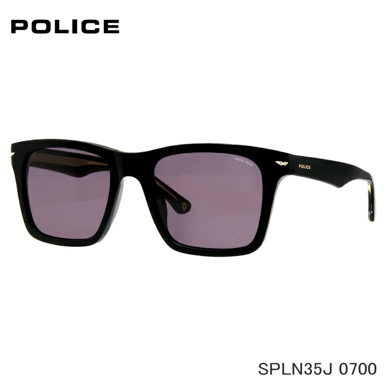 POLICE (ポリス) サングラス SPLN35 0700 シャイニーブラック/スモークー