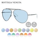 【選べる15色 ライトカラーレンズ】ボッテガヴェネタ BOTTEGA VENETA ライトカラー サングラス B.V. 159S SLN/4X SMTT ANTSILV SEMI MATTE SILVER/SMOKE MIRROR ティアドロップ オシャレ ドライブ レジャー ギフト メンズ レディース UVカット
