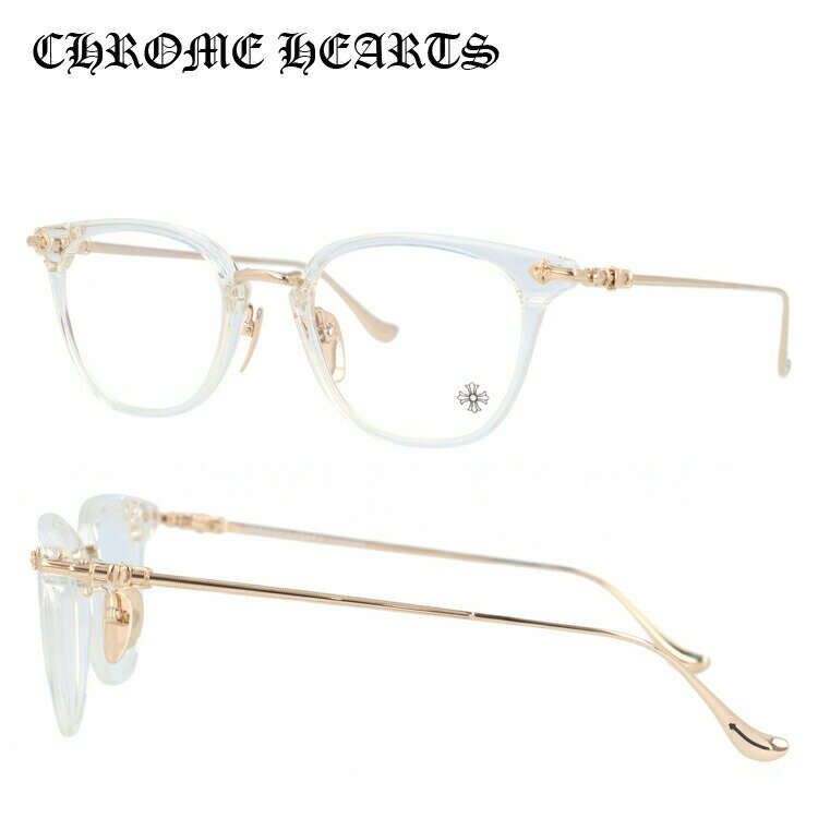 クロムハーツ メガネフレーム 【ウェリントン型】 CHROME HEARTS SHAGASS 51 CRYS/GP Crystal/Gold Plated 51サイズ ユニセックス メンズ レディース 日本製 フローラル プレゼント 記念日