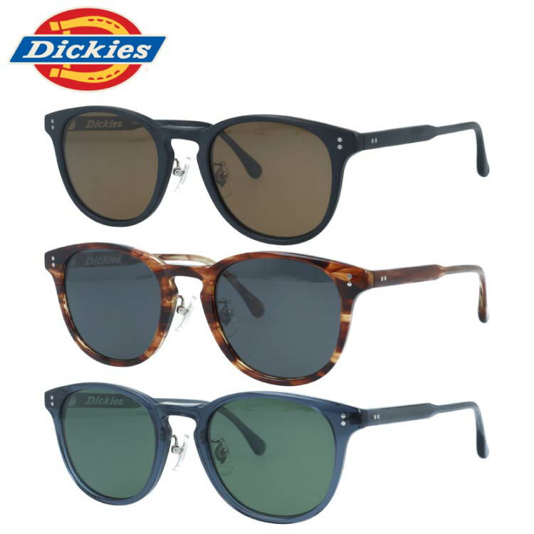 ディッキーズ サングラス 偏光サングラス アジアンフィット（フルフィット） 調整可能ノーズパッド（クリングス） Dickies DIKS 510 52サイズ 全3カラー ウェリントン型 ユニセックス メンズ レディース
