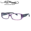 エドハーディー メガネフレーム おしゃれ老眼鏡 リーディンググラス EdHardy 眼鏡 EHOA001 3 PURPLE パープル メンズ レディース ダテメガネ 紫外線対策 プレゼント 記念日