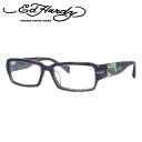 エドハーディー メガネフレーム おしゃれ老眼鏡 リーディンググラス EdHardy 眼鏡 EHOA005 4 PURPLE HORN パープルホーン メンズ レディース ダテメガネ 紫外線対策 プレゼント 記念日
