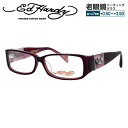 エドハーディー メガネフレーム おしゃれ老眼鏡 リーディンググラス EdHardy 眼鏡 EHOA006 3 PURPLE パープル メンズ レディース ダテメガネ 紫外線対策 プレゼント 記念日