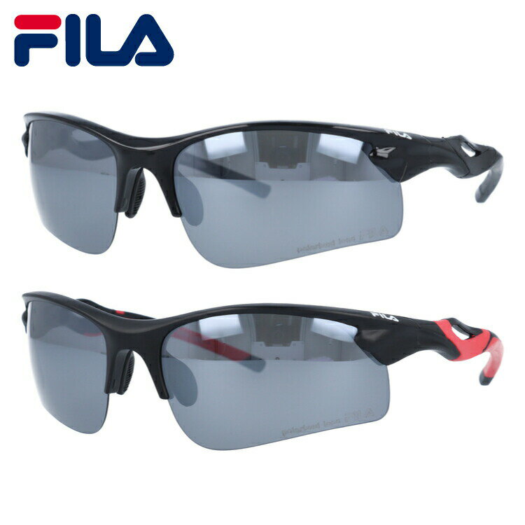 【SALE 20％OFF】フィラ サングラス 偏光サングラス ミラーレンズ アジアンフィット フィラ FLS 100 全2カラー 66サイズ スポーツサングラス ランニング ジョギング ゴルフ テニス ロードバイク 自転車 釣り アウトドア キャンプ BBQ UVカット 男女兼用 メンズ レディースのサムネイル