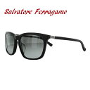 フェラガモ サルヴァトーレ フェラガモ サングラス Salvatore Ferragamo SF743SA-002 56 マットブラック アジアンフィット レディース 女性 UVカット プレゼント 記念日