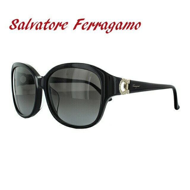 フェラガモ サルヴァトーレ フェラガモ サングラス Salvatore Ferragamo SF741SRA-001 57 ブラック アジアンフィット レディース 女性 UVカット プレゼント 記念日