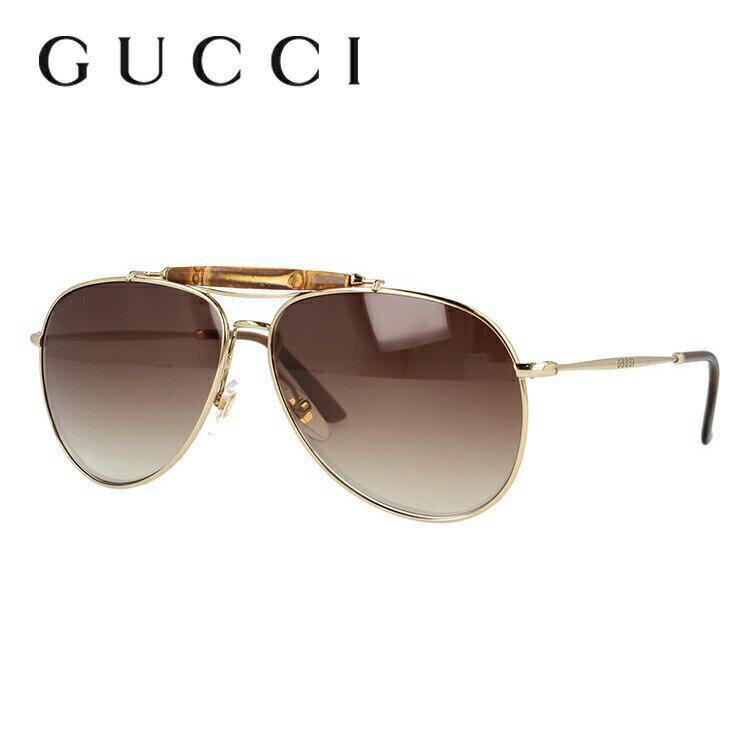 グッチ サングラス GUCCI GG2235S J5G/OH 59サイズ ティアドロップ ユニセックス メンズ レディース バンブー 母の日 プレゼント 新春 新年 プレゼント