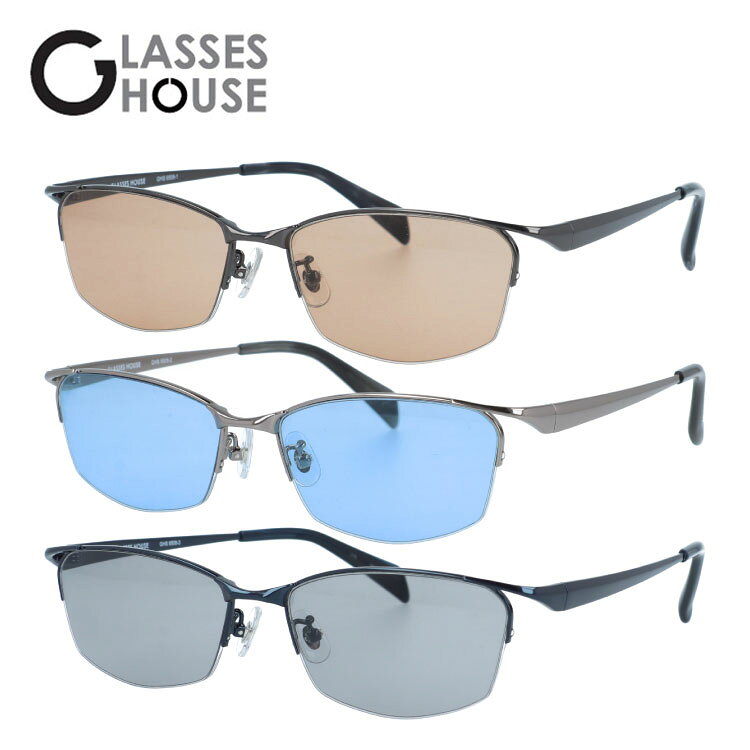 Rakuten - グラスハウス サングラス アジアンフィット（フルフィット） 調整可能ノーズパッド（クリングス） GLASSES HOUSE GHS 9508 56サイズ 全3カラー スクエア型 ユニセックス メンズ レディース 国内正規品