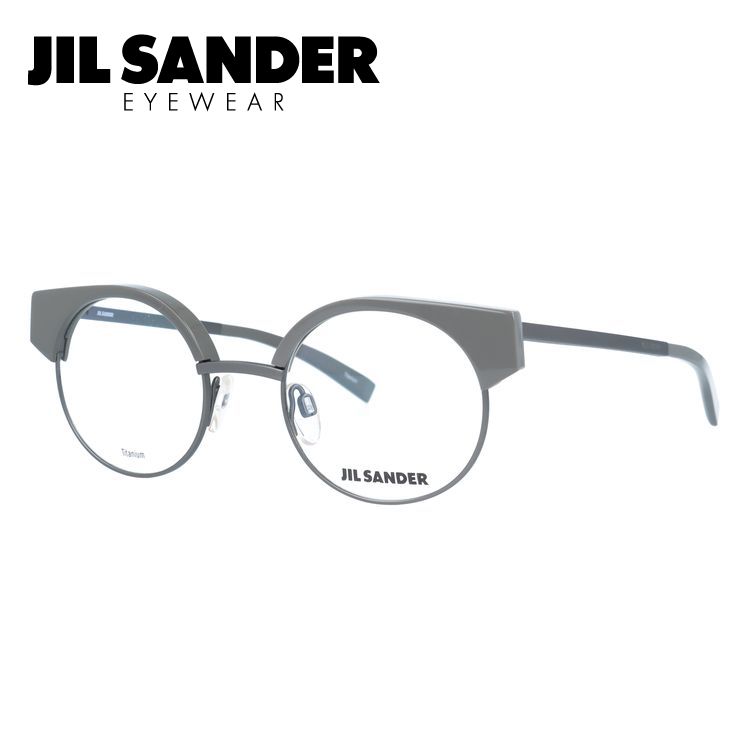 JIL SANDER メガネフレーム 【ラウンド型】 おしゃれ老眼鏡 リーディンググラス ジル・サンダー J2006-C 48 メンズ レディース ファッ..