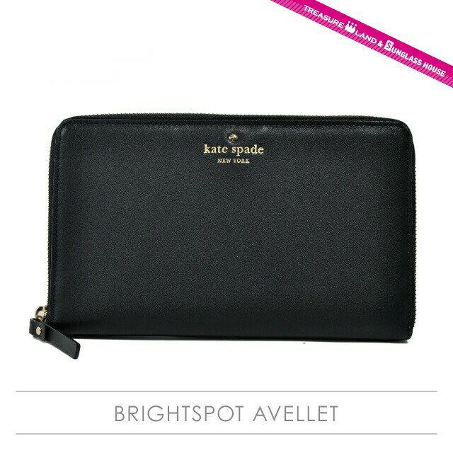 【訳あり】ケイトスペード 長財布 kate spade 財布 PWRU3026-001 BRIGHTSPOT AVENUE BLACK（ブラック） KATESPADE ケイト スペード レディース プレゼント 記念日