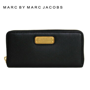 【訳あり】マークバイマークジェイコブス 財布 MARC BY MARC JACOBS 長財布 MBMJ M0005696 （M0005350） 001 Black ブラック New Q Slim Zip Around Color 001 レディース