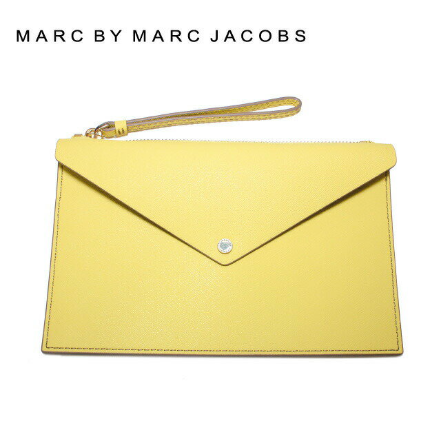 マークバイマークジェイコブス バッグ MARC BY MARC JACOBS クラッチバッグ MBMJ M0006060 Large Envelope Zip Pouch Color 744 イエロー系 Banana Creme Multi レディース 革 プレゼント 記念日