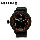 yKiz jN\ NIXON rv NA488760-00 NIXON OCTOBER: ALL BLACK/RED v[g LO